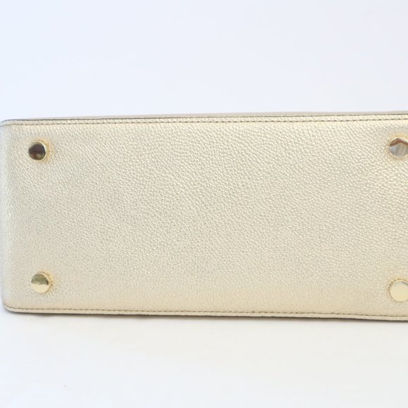 Michael Kors STUDIO Mercer Large  Satchel Gold - Picture 11 of 15